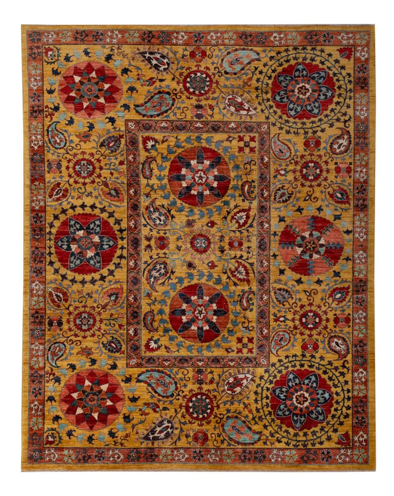 Ariana Teppich 208x271cm - Orientteppich - gold