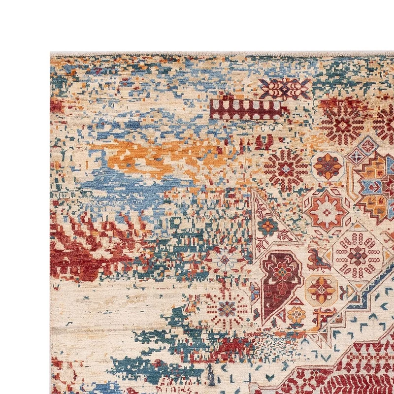 Designer Teppich 176x239cm - mehrfarbig