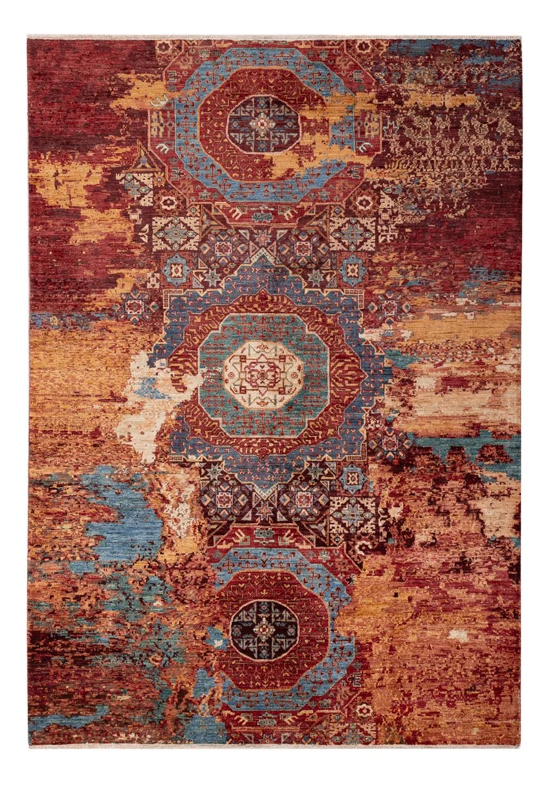 Designer Teppich 172x248cm - mehrfarbig