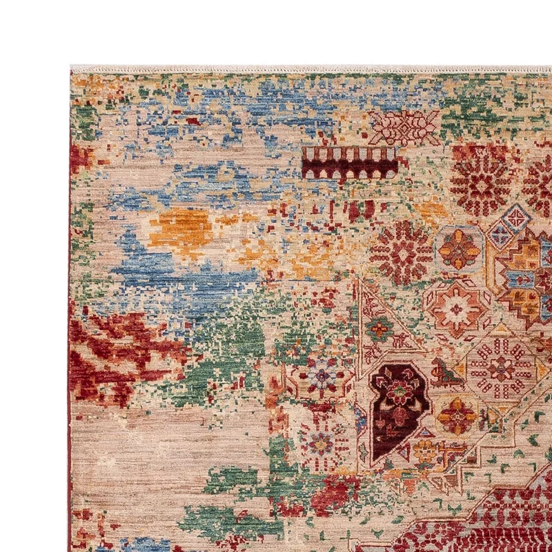 Designer Teppich 169x236cm - mehrfarbig