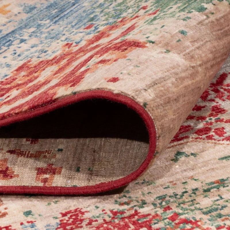 Designer Teppich 169x236cm - mehrfarbig