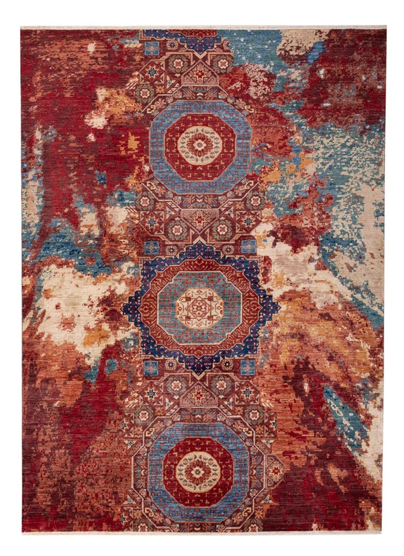 Designer Teppich 169x233cm - mehrfarbig