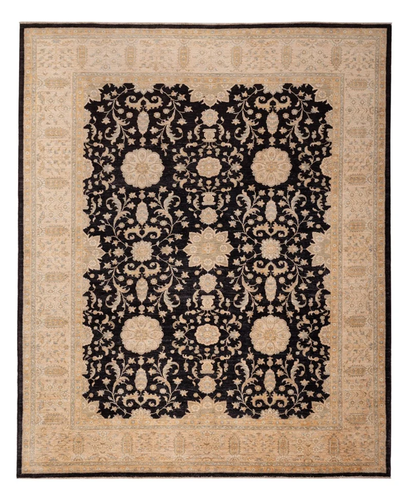 Ziegler Teppich 251x302cm - Orientteppich - schwarz