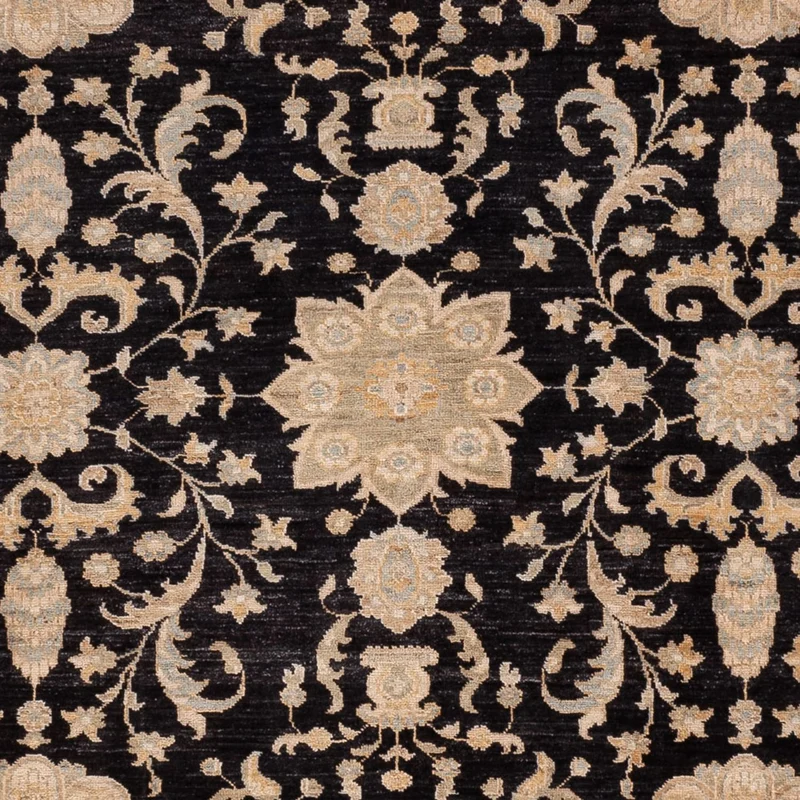 Ziegler Teppich 251x302cm - Orientteppich - schwarz