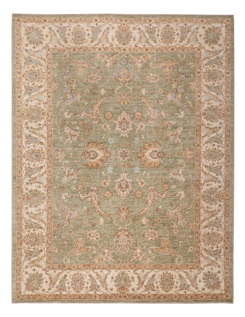 Ziegler Teppich 246x306cm - Orientteppich - olivgrün