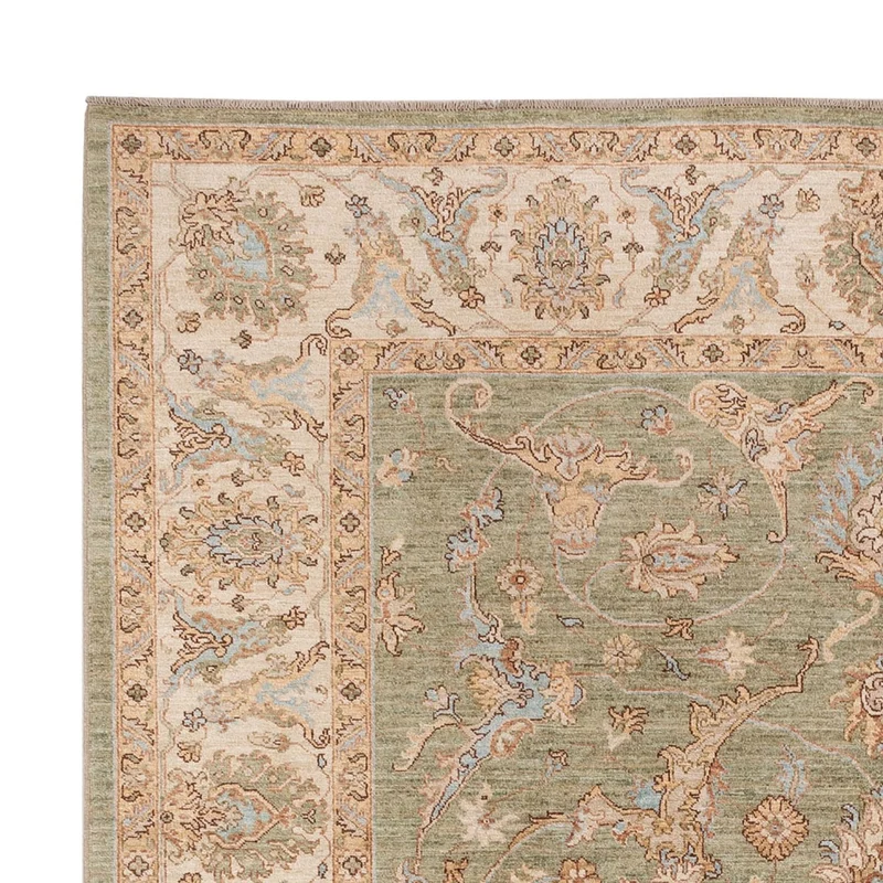 Ziegler Teppich 246x306cm - Orientteppich - olivgrün
