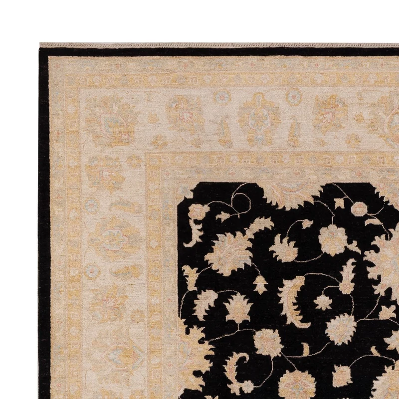 Ziegler Teppich 253x298cm - Orientteppich - schwarz