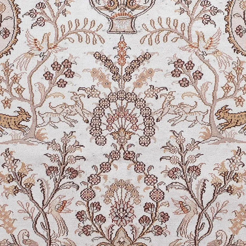China Seide Teppich 122x183cm - Orientteppich - creme