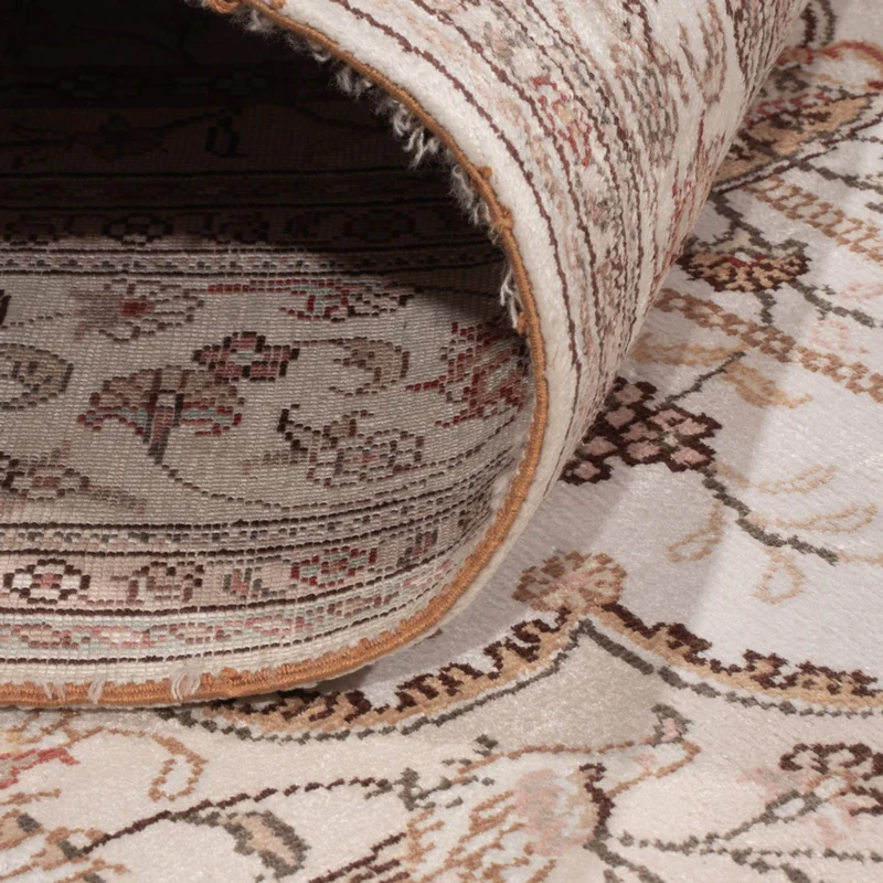 China Seide Teppich 122x183cm - Orientteppich - creme