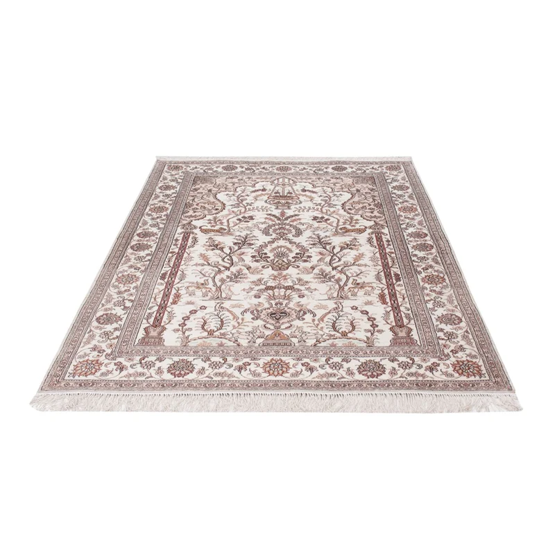 China Seide Teppich 122x183cm - Orientteppich - creme