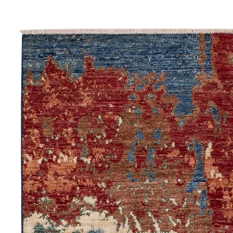 Designer Teppich 122x187cm - mehrfarbig
