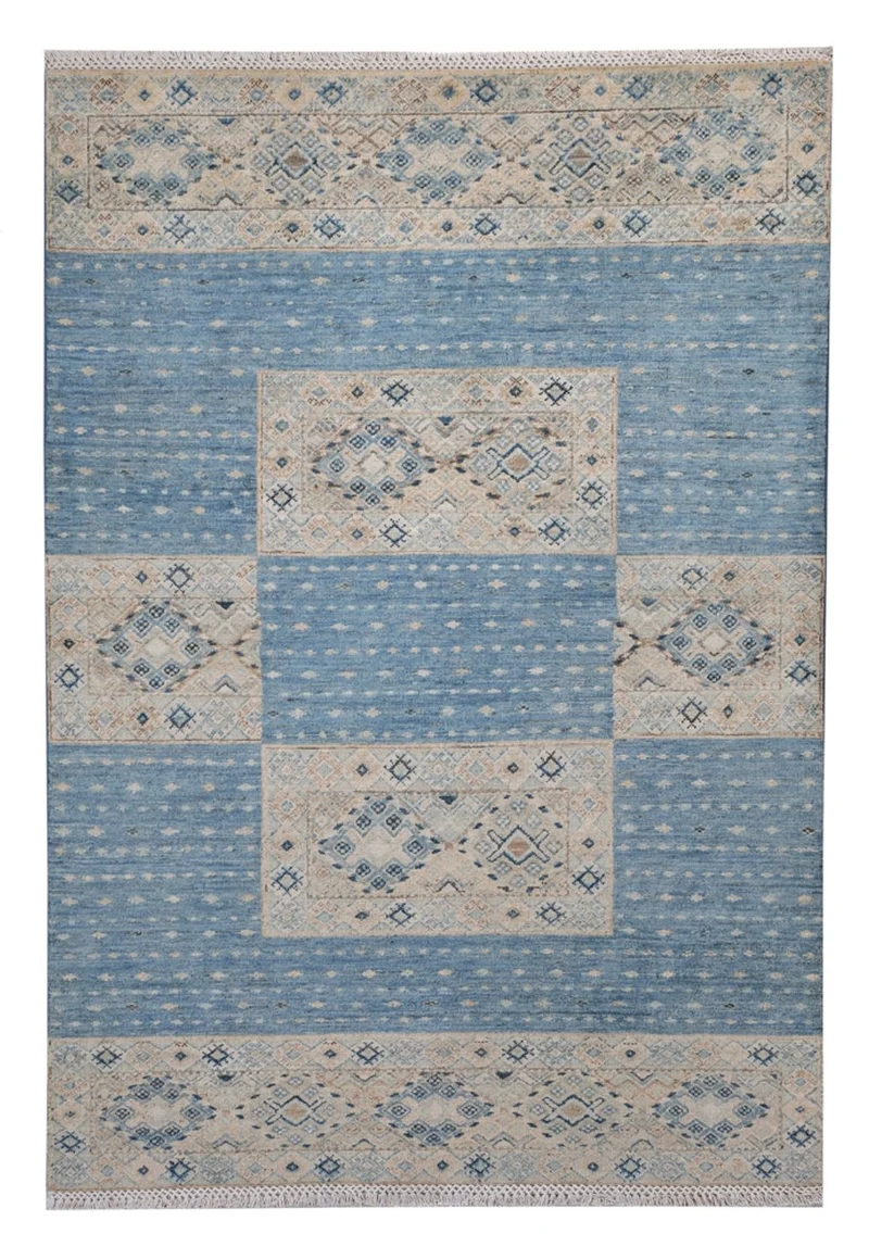Ariana Teppich 122x179cm - Orientteppich - blau