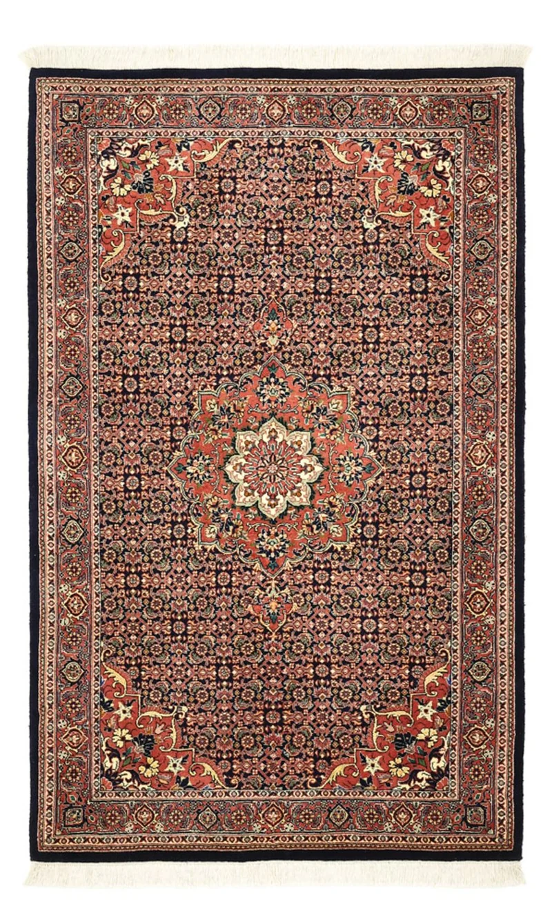 Bidjar Teppich 91x147cm - Perserteppich - dunkelrot