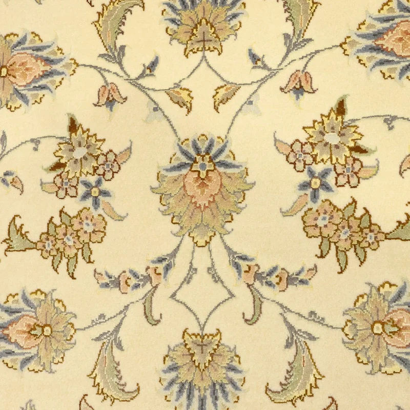 Täbriz - 50 Raj Teppich 108x151cm - Perserteppich - beige