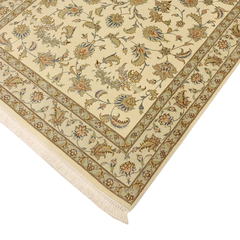 Täbriz - 50 Raj Teppich 108x151cm - Perserteppich - beige
