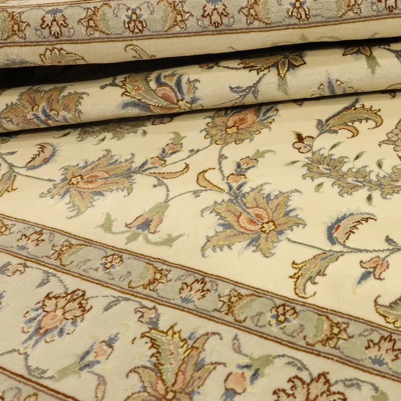 Täbriz - 50 Raj Teppich 108x151cm - Perserteppich - beige