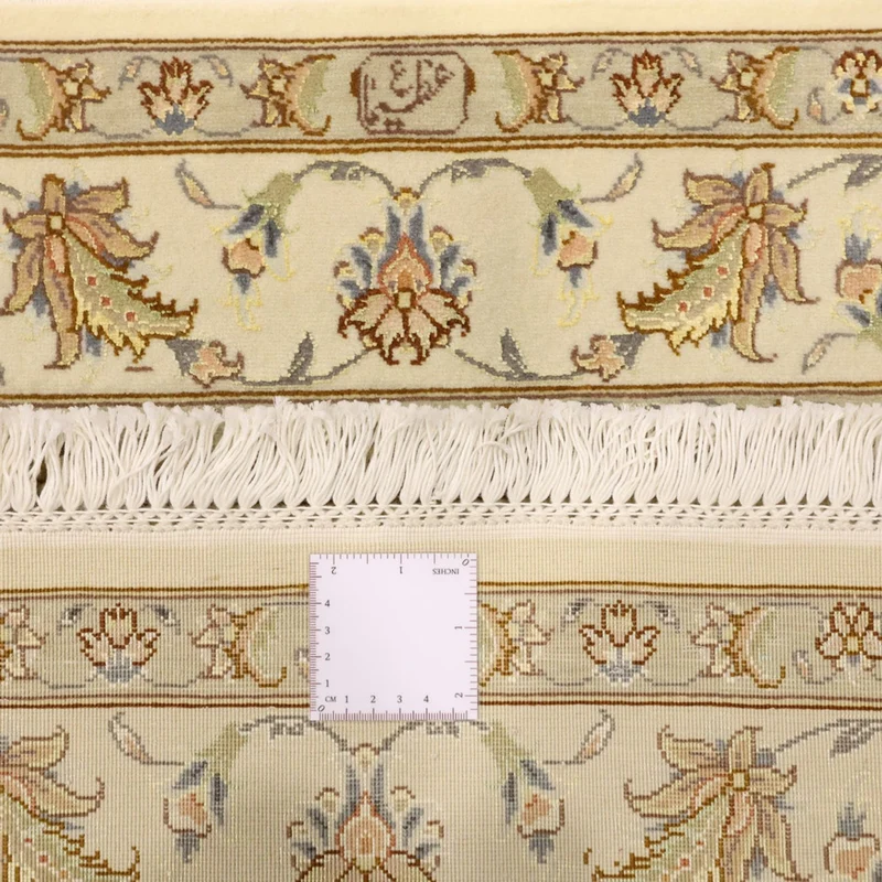 Täbriz - 50 Raj Teppich 108x151cm - Perserteppich - beige