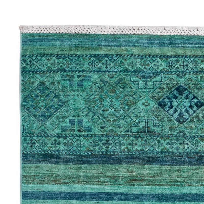 Ziegler Modern Teppich 118x177cm - Orientteppich - türkis