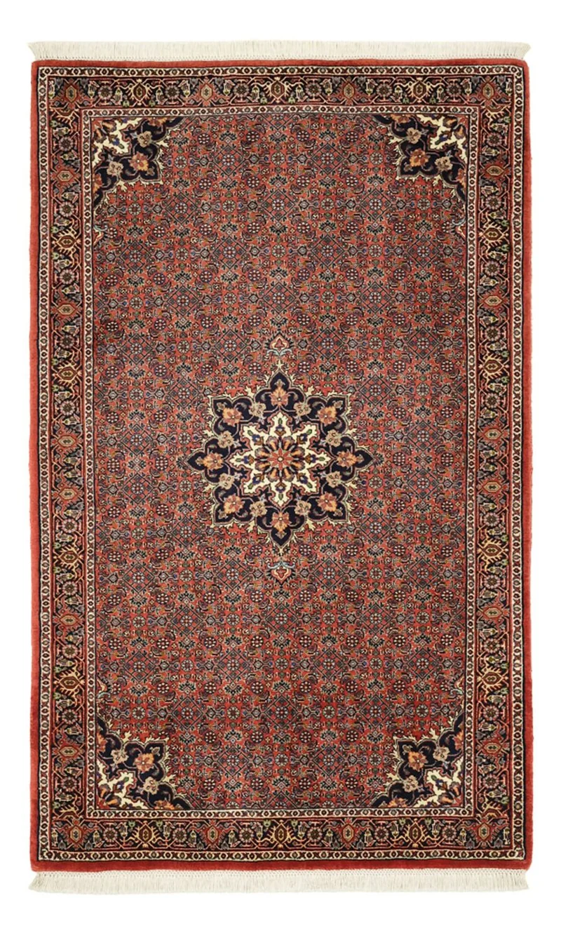 Bidjar Teppich 92x147cm - Perserteppich - dunkelrot