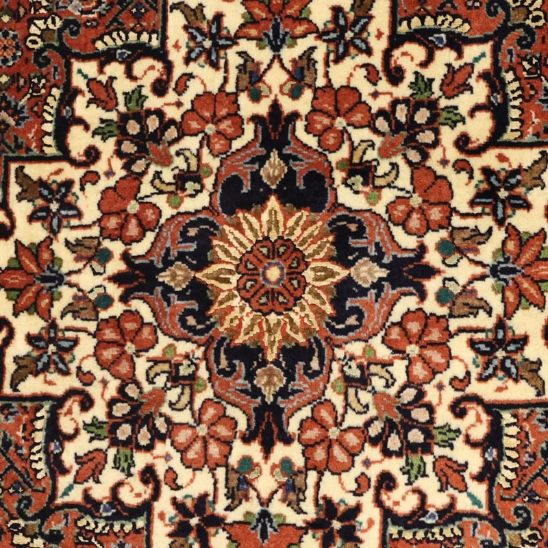 Bidjar Teppich 89x141cm - Perserteppich - dunkelbeige