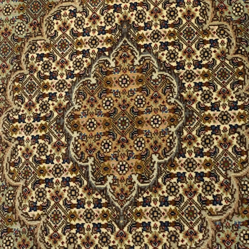 Täbriz - 50 Raj Teppich 100x151cm - Perserteppich - olivgrün