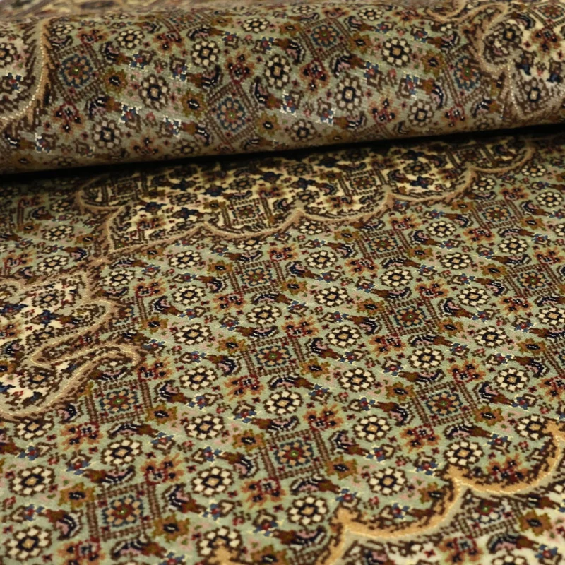 Täbriz - 50 Raj Teppich 100x151cm - Perserteppich - olivgrün