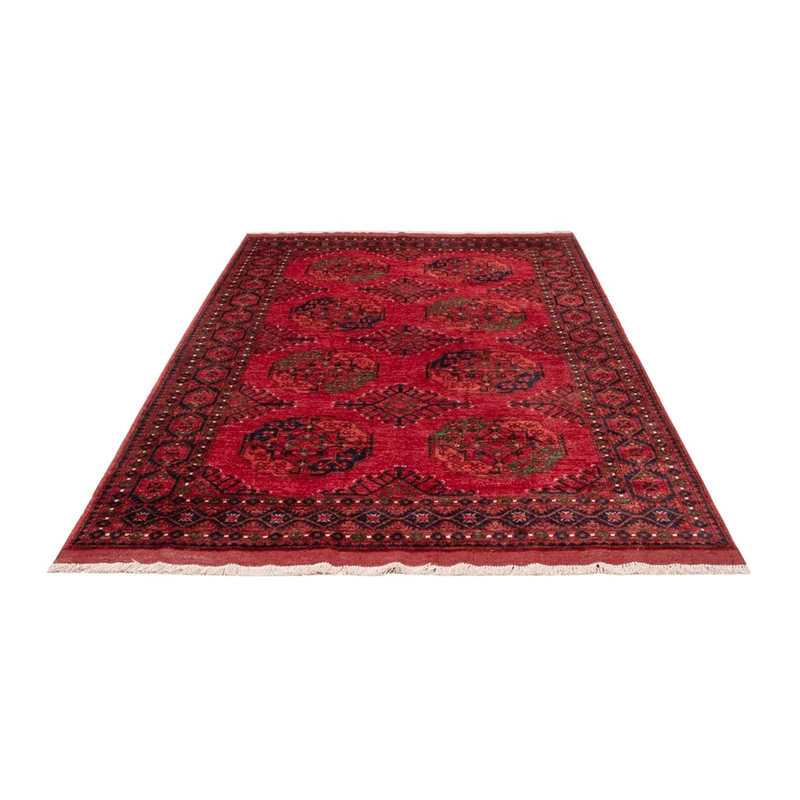 Afghan Teppich - Kunduz - 165 x 239 cm - rot