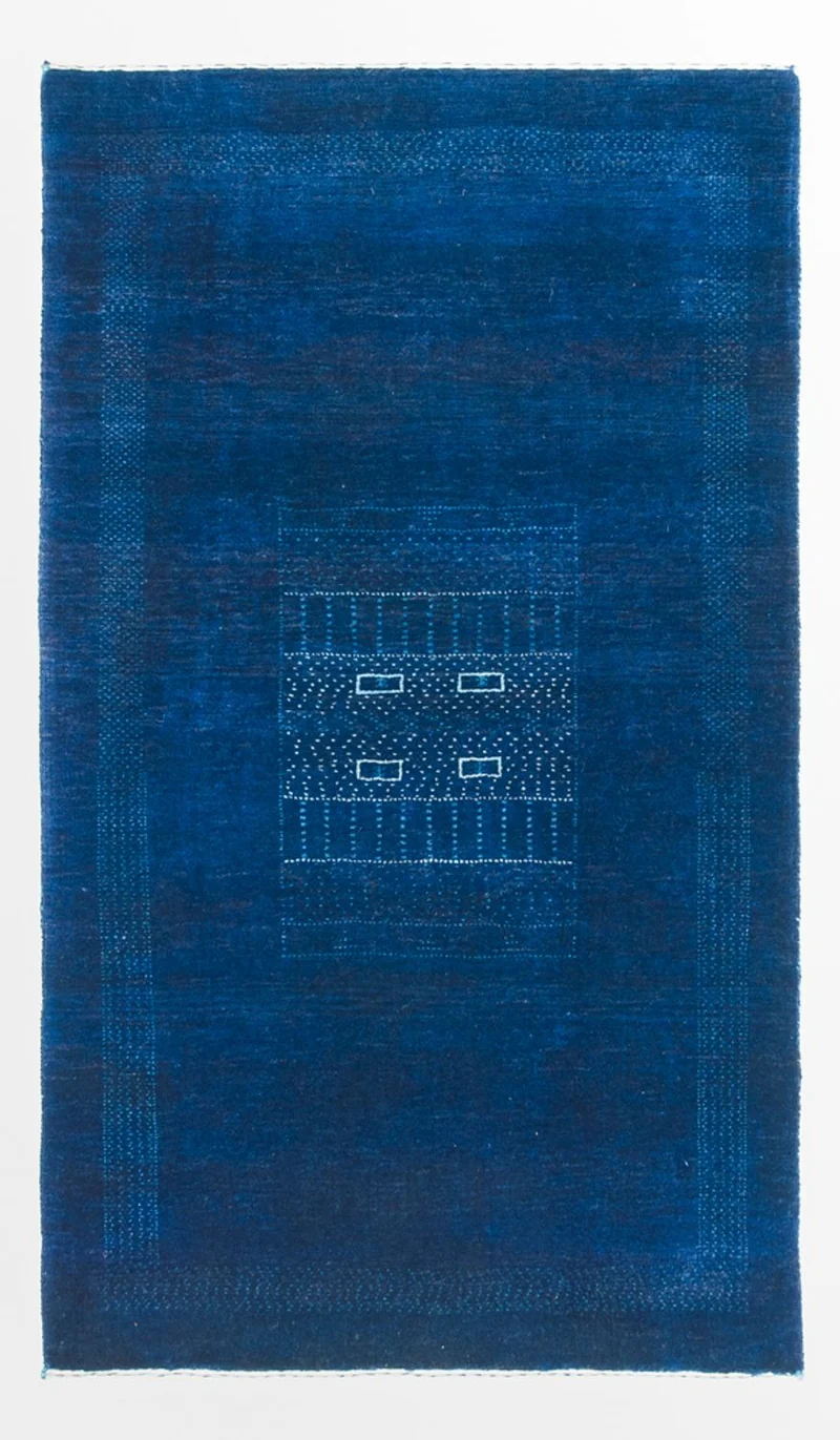 Loribaft Teppich Perser 75x132cm - Orientteppich - dunkelblau