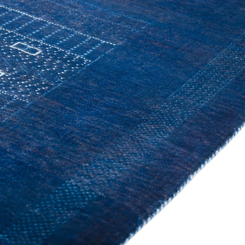 Loribaft Teppich Perser 75x132cm - Orientteppich - dunkelblau