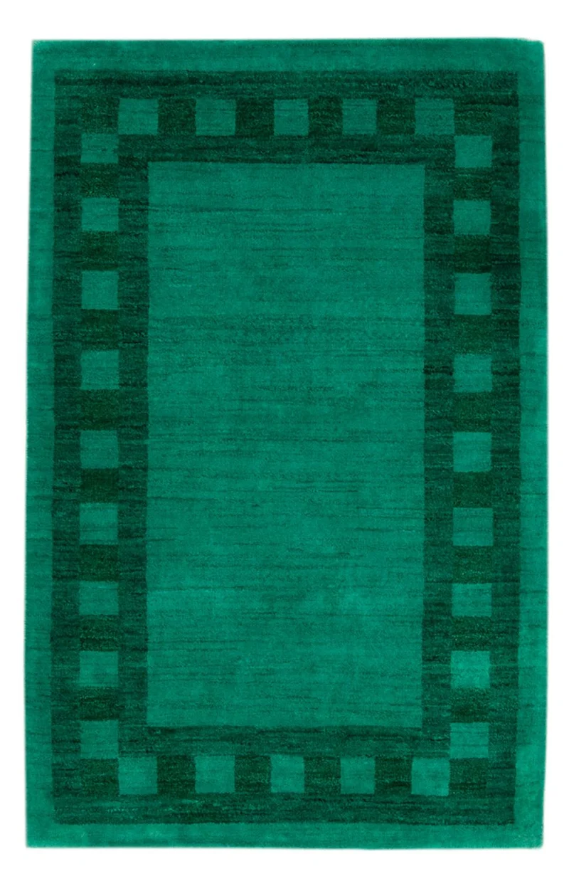 Ziegler Modern Teppich 79x125cm - Orientteppich - grün
