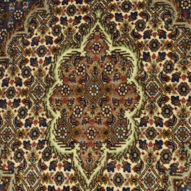 Täbriz - 50 Raj Teppich 96x158cm - Perserteppich - olivgrün