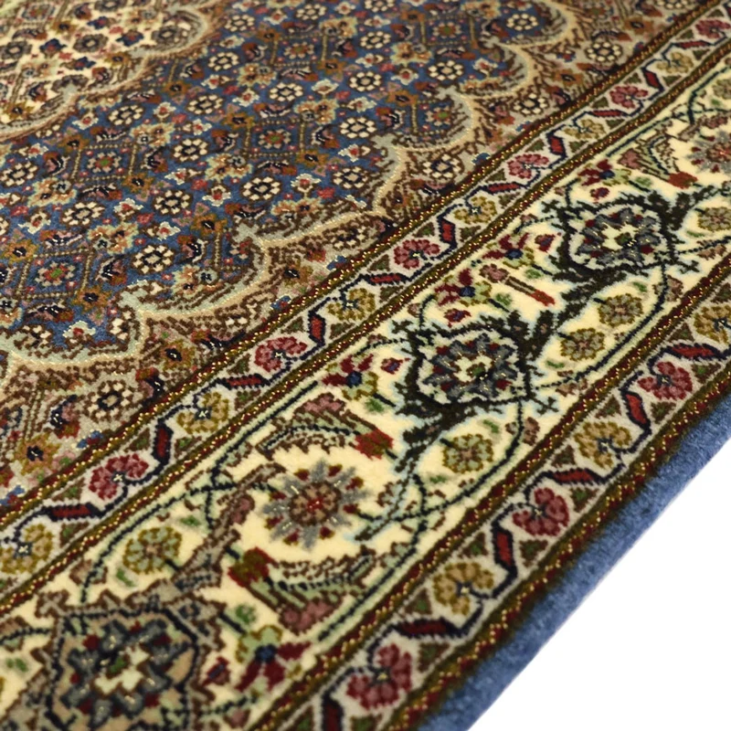 Täbriz - 50 Raj Teppich 96x158cm - Perserteppich - olivgrün