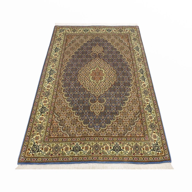 Täbriz - 50 Raj Teppich 96x158cm - Perserteppich - olivgrün
