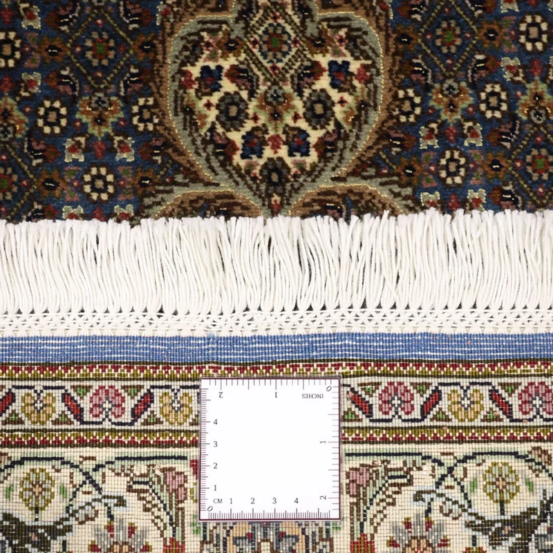 Täbriz - 50 Raj Teppich 96x158cm - Perserteppich - olivgrün