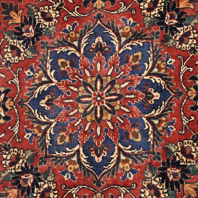 Bidjar Teppich 90x142cm - Perserteppich - dunkelrot