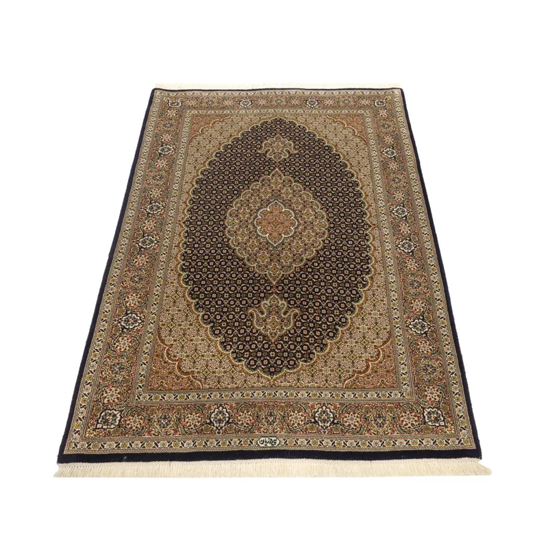 Täbriz - 50 Raj Teppich 99x150cm - Perserteppich - dunkelbeige