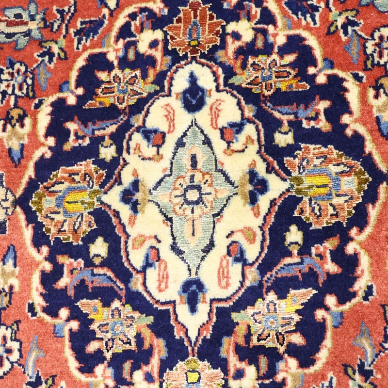 Keshan Teppich 112x160cm - Perserteppich - hellrot
