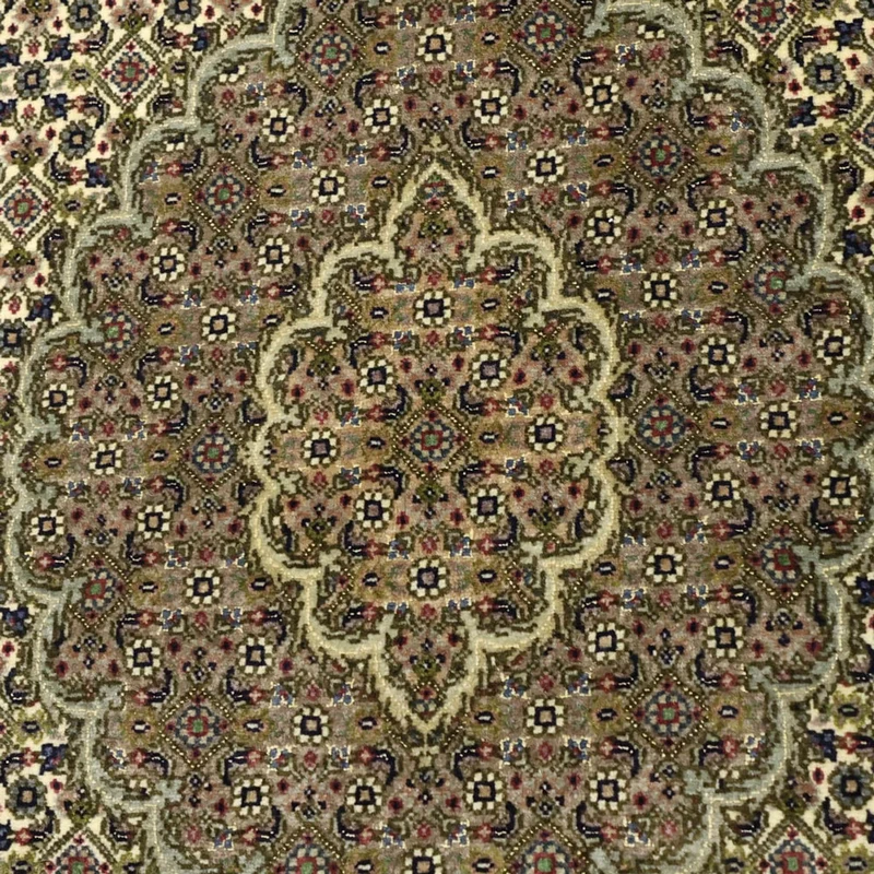Täbriz - 50 Raj Teppich 105x148cm - Perserteppich - sand
