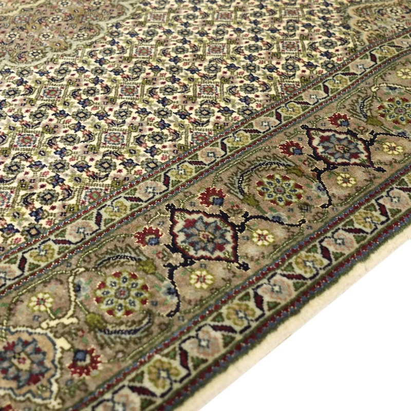 Täbriz - 50 Raj Teppich 105x148cm - Perserteppich - sand