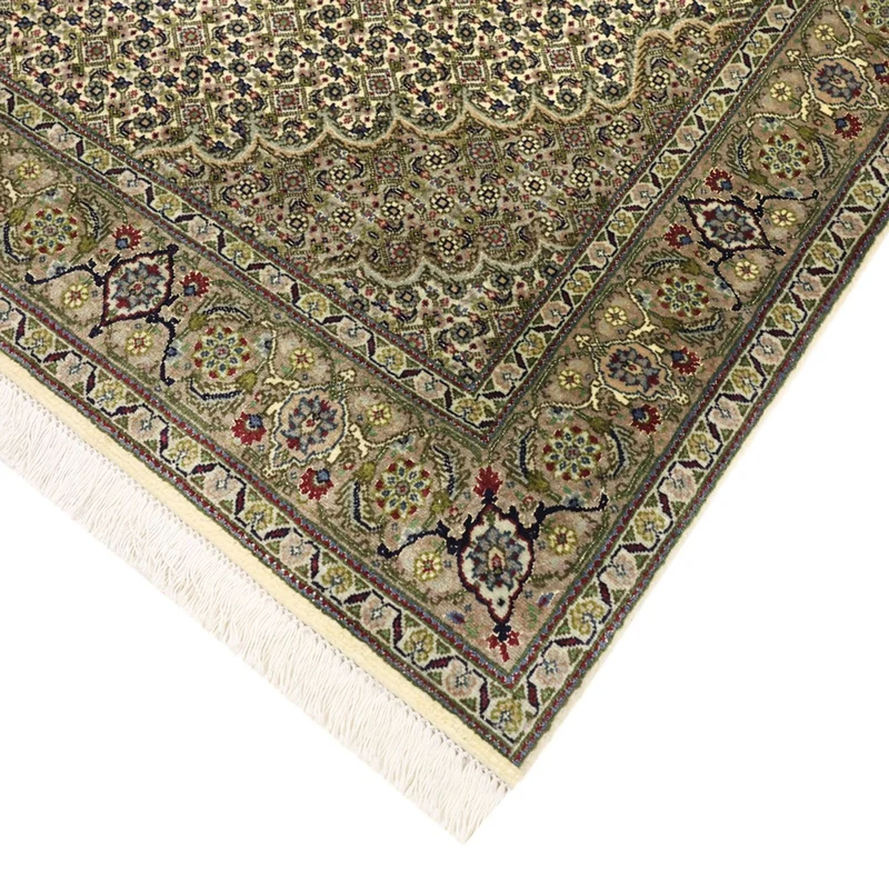 Täbriz - 50 Raj Teppich 105x148cm - Perserteppich - sand