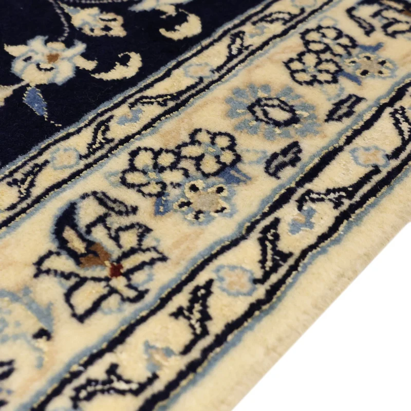 Nain - 9La Teppich 77x114cm - Perserteppich - dunkelblau