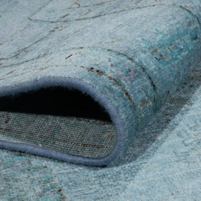 Shal Teppich 124x189cm - Orientteppich - hellblau