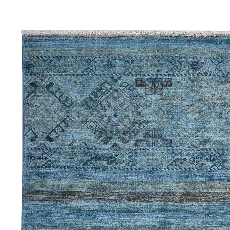Shal Teppich 123x181cm - Orientteppich - hellblau