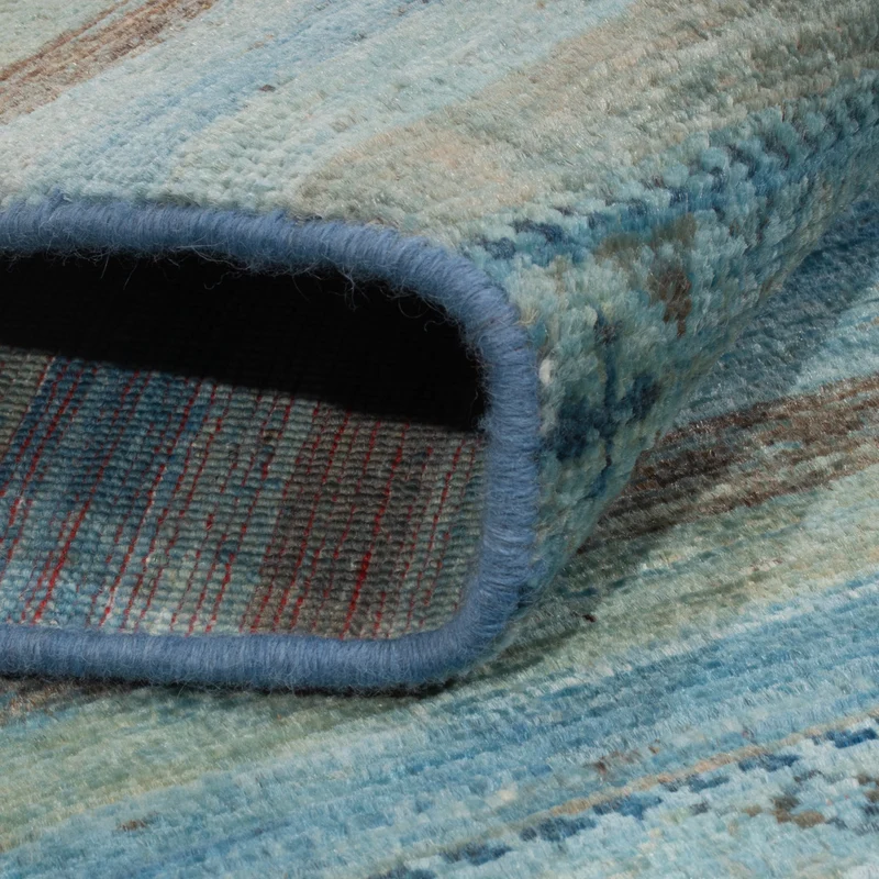 Shal Teppich 123x181cm - Orientteppich - hellblau