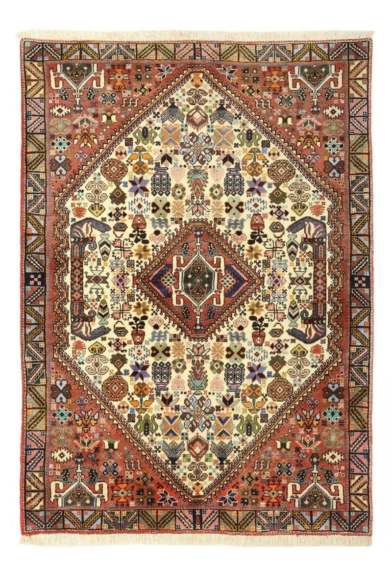 Abadeh Teppich 102x147cm - Perserteppich - mehrfarbig