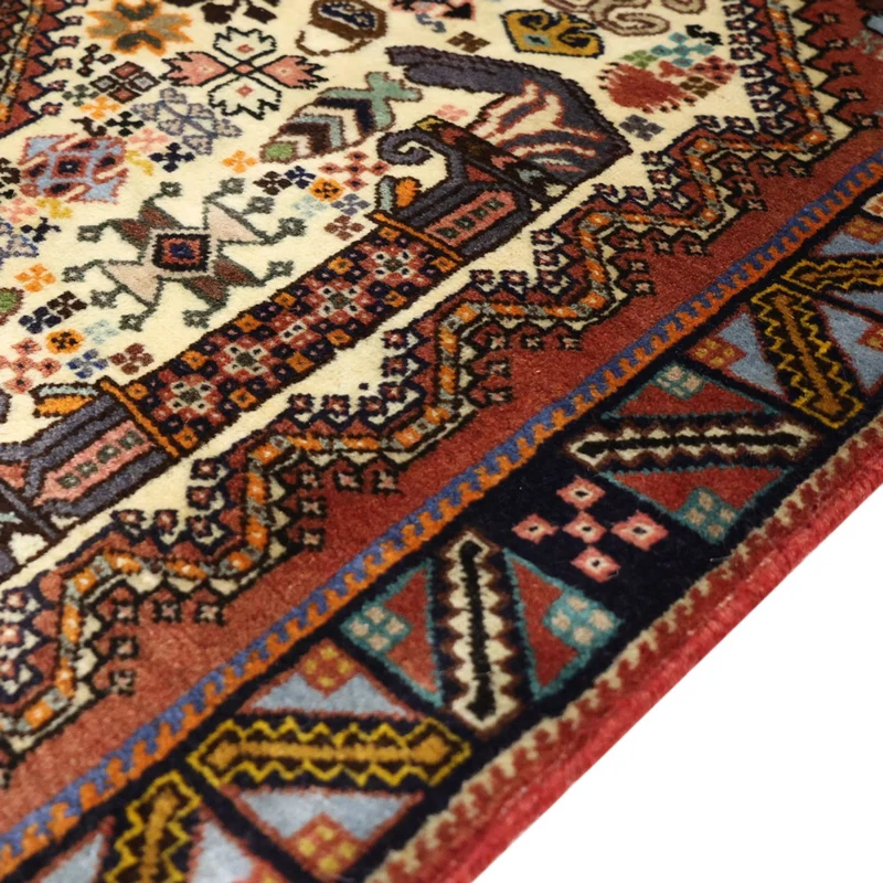 Abadeh Teppich 102x147cm - Perserteppich - mehrfarbig