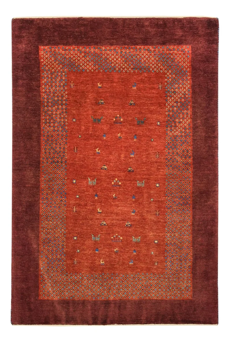 Kaschkuli Teppich 104x157cm - Perserteppich - rot
