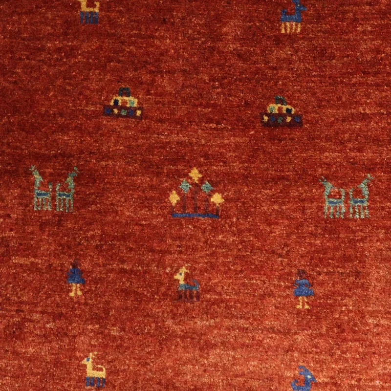 Kaschkuli Teppich 104x157cm - Perserteppich - rot