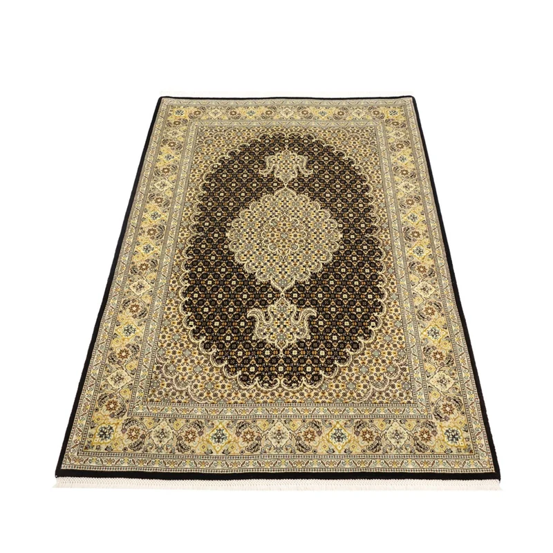 Täbriz - 50 Raj Teppich 100x148cm - Perserteppich - olivgrün