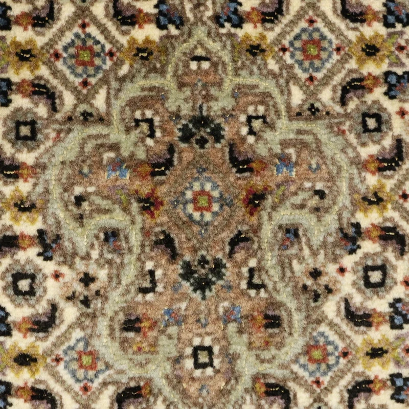 Täbriz - 50 Raj Teppich 101x152cm - Perserteppich - olivgrün